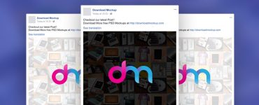 Facebook Post Mockup Templates PSD