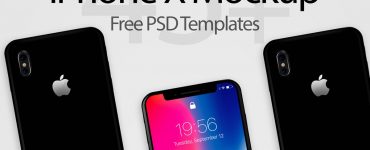 Free Apple iPhone X Mockup PSD templates