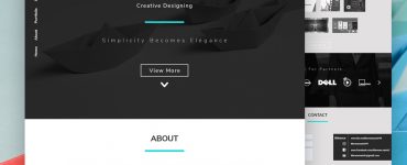 Simple Portfolio Web Template PSD