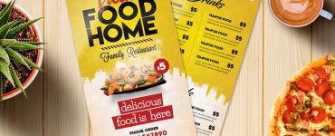 Food Menu Card PSD Template Freebie