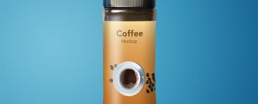 Coffee Jar Mockup Free PSD
