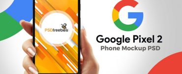 Google Pixel 2 Phone Mockup PSD