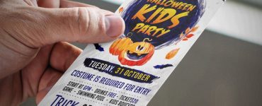 Halloween Party Invitation Card Free PSD