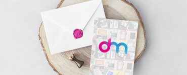 Invitation Card and Envelope Mockup PSD