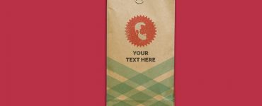 Kraft Paper Bag Mockup PSD