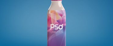 Milk Bottle Mockup PSD