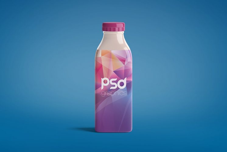 Milk Bottle Mockup PSD – Download PSD