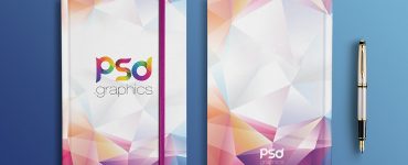 Notebook Front & Back Mockup Free PSD