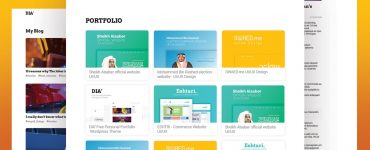 Personal Portfolio Website Template PSD