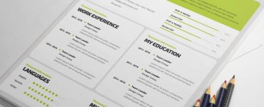 Simple Resume Template PSD