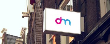 Square Signboard Mockup PSD