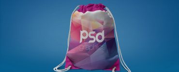 Free Drawstring Bag Mockup PSD