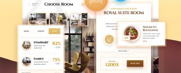 Free Hotel Booking UI Kit PSD