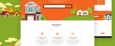 Free Real Estate Website Template PSD