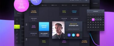 Free Sports and Fitness UI Kit PSD
