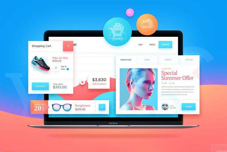 Free Ecommerce Ui Kit Psd Download Psd