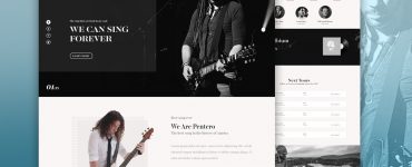 Music Band Website PSD Template