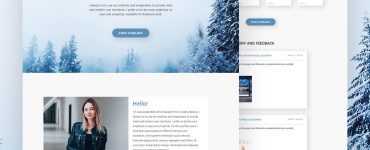 Personal Website Landing Page Template PSD