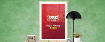 Free Poster Frame Mockup PSD