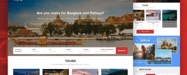 Travel Agency Website Template PSD