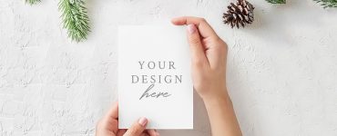 Free Christmas Card Mockup PSD