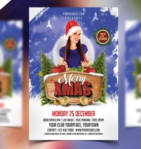 Christmas Party Flyer PSD
