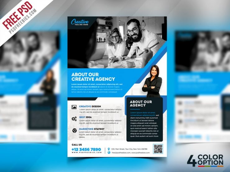 Free Corporate Flyer Template PSD
