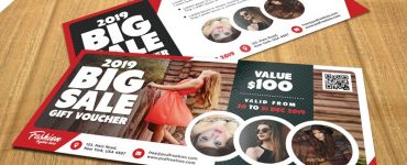 Free Sale Voucher Template PSD