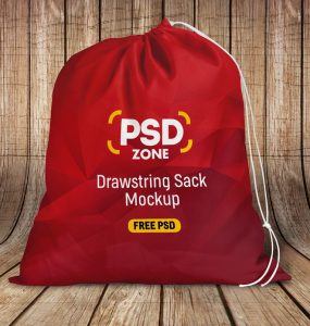 Free Santa Sack Bag Mockup PSD