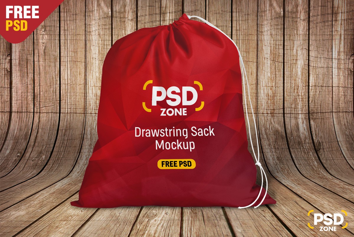 Download Free Santa Sack Bag Mockup PSD - Download PSD