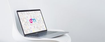 Macbook on Chair Mockup Free PSD