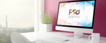 Minimalistic iMac Mockup PSD