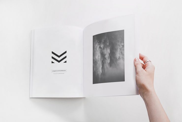 Free Open Book Mockup Template PSD