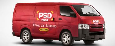 Cargo Van Mockup PSD
