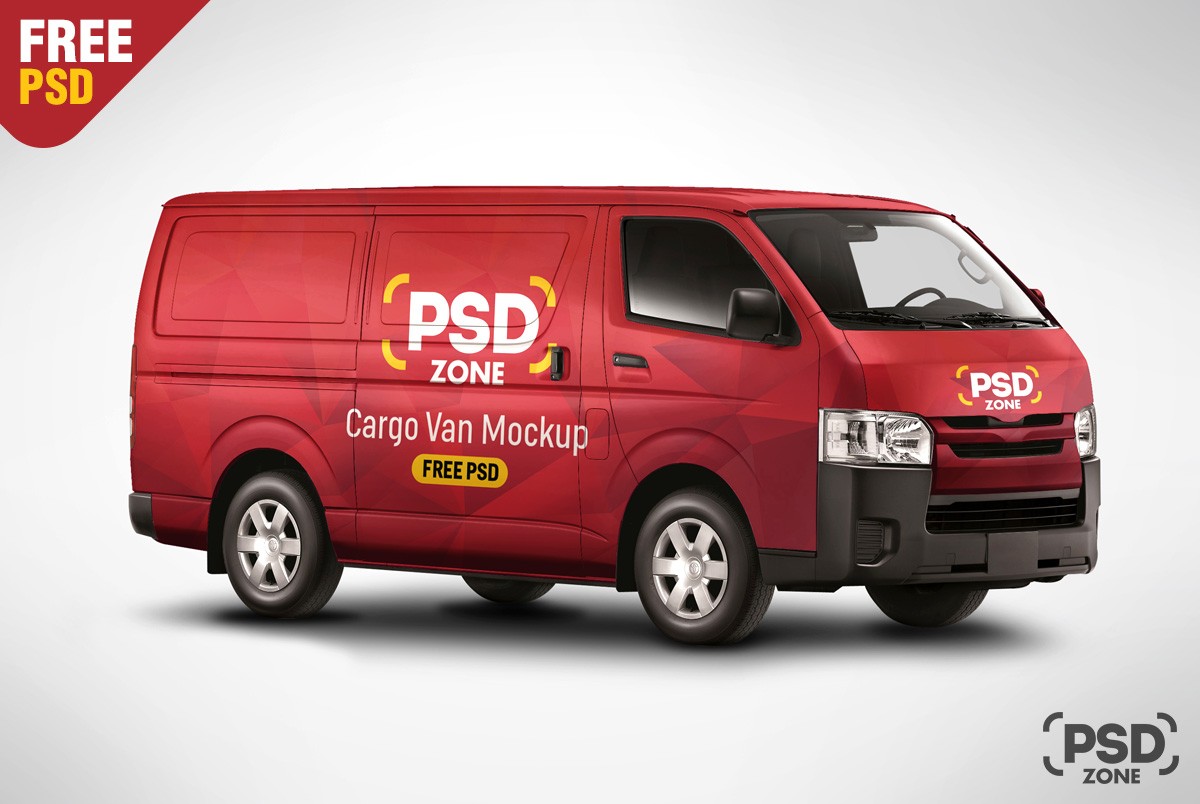 Cargo Van Mockup PSD – Download PSD