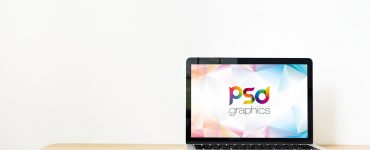 Clean Macbook Mockup PSD