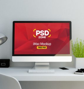 Clean iMac Mockup PSD