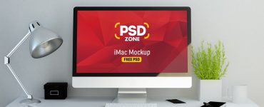 Clean iMac Mockup PSD