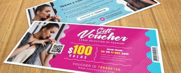 Free Gift Voucher Template PSD