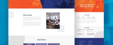 Free Law Firm Website Template PSD