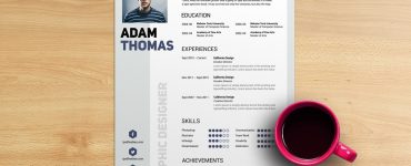 Free Resume CV Template PSD