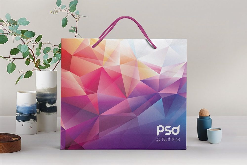 Download Free Shopping Paper Bag Mockup PSD - Download PSD