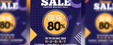 Holiday Season Sale Flyer Template PSD