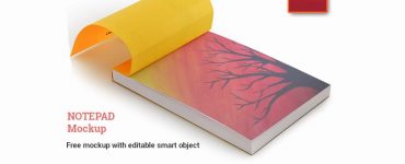 Free Notepad Mockup PSD