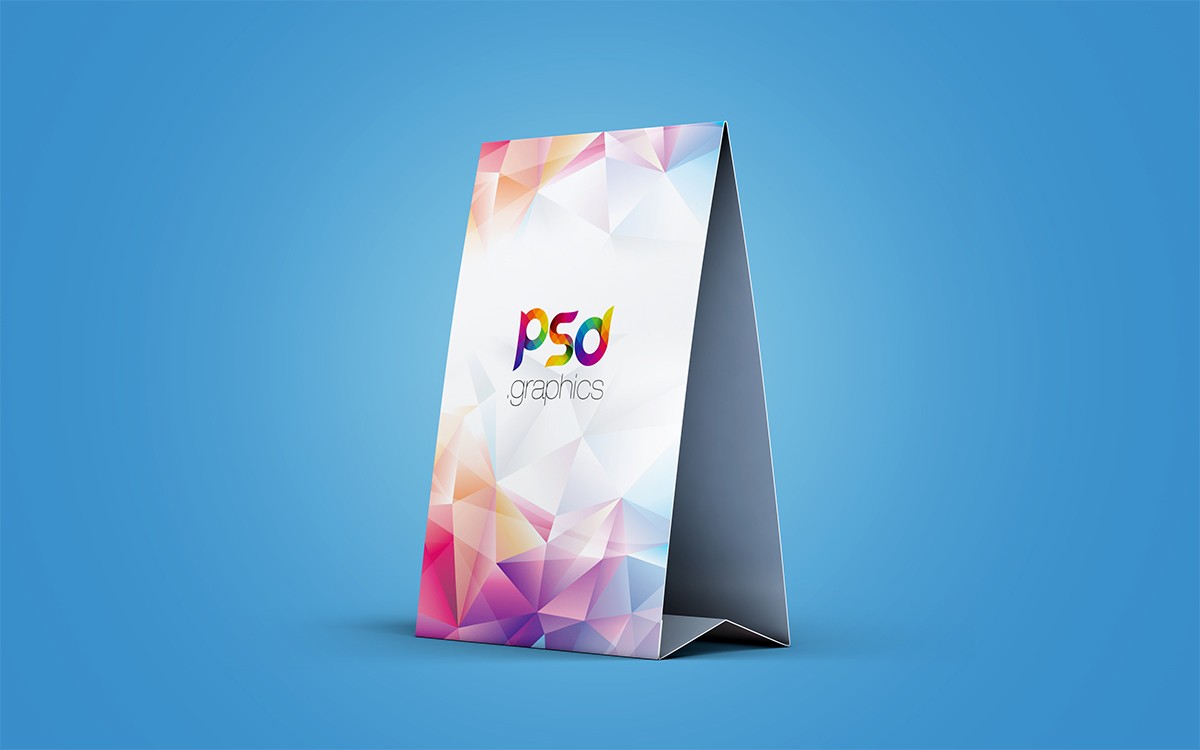 Download Table Tent Card Mockup PSD - Download PSD