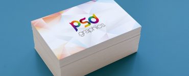 Business Card Stack Mockup Template