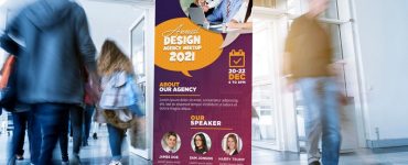 Corporate Roll Up Standee Banner PSD