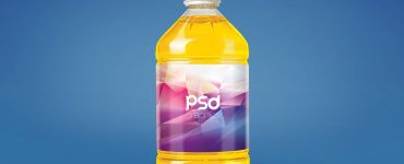 Free Cooking Oil Bottle Mockup PSD