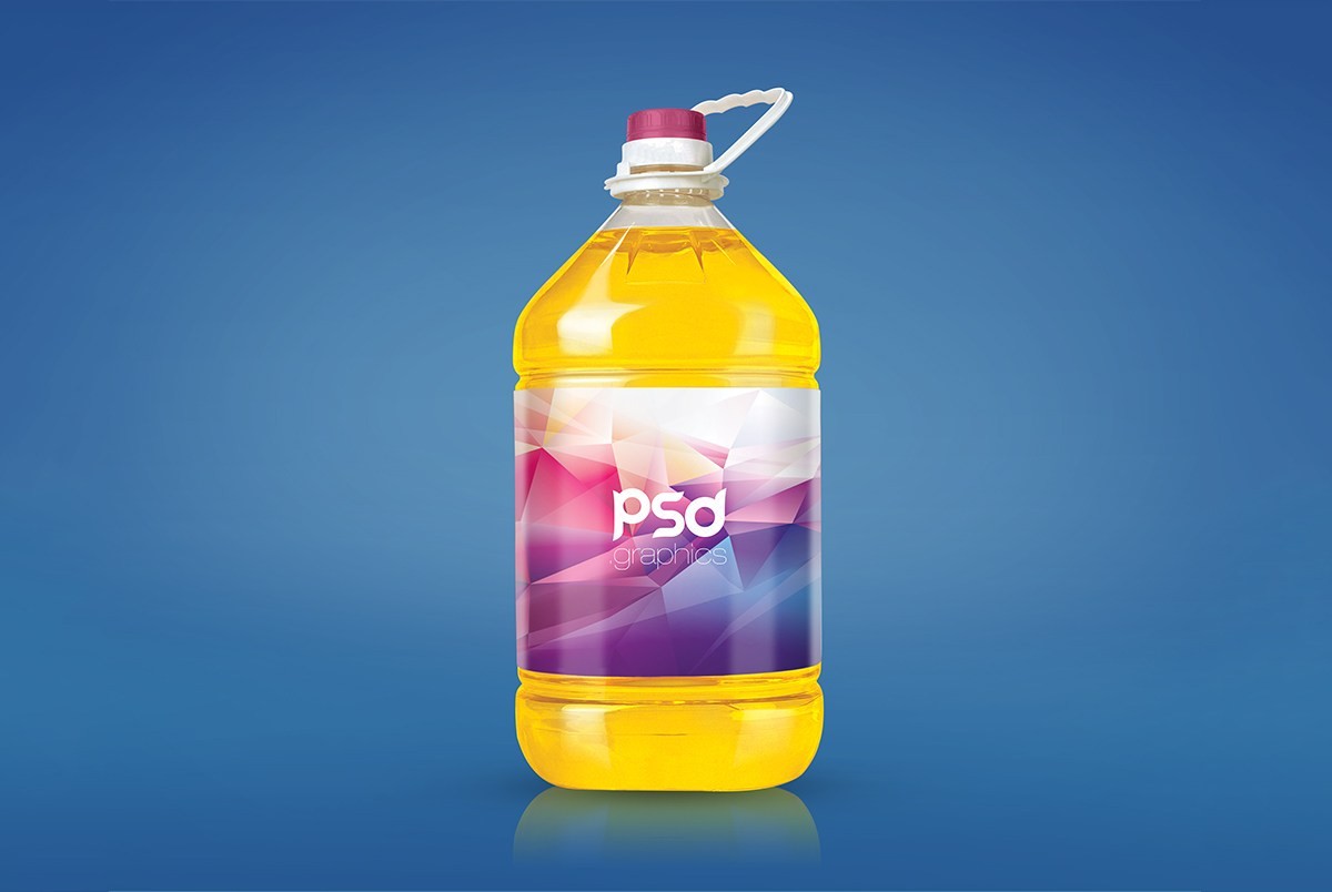 Free Cooking Oil Bottle Mockup PSD - Download PSD