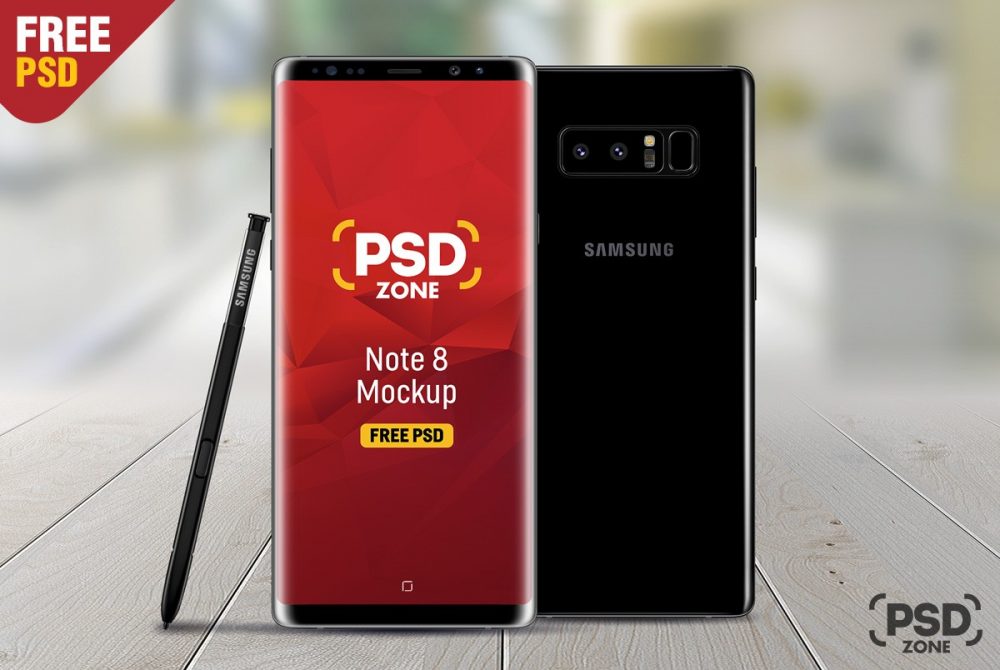 Download Free Galaxy Note 8 Mockup PSD - Download PSD